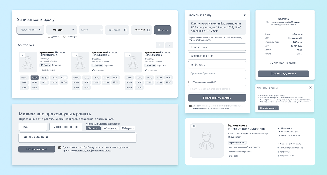 Элементы прототипа
